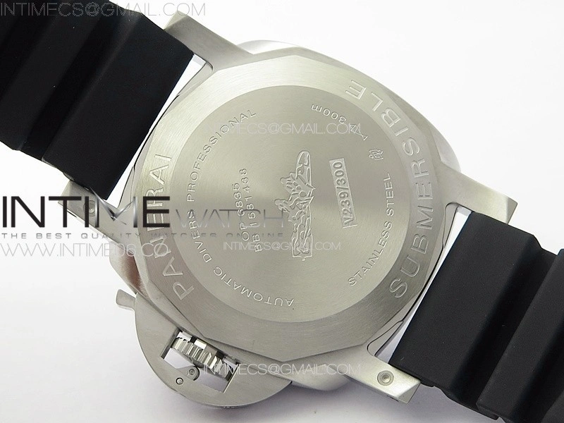 PAM1229 Submersible TTF Best Edition on Black Rubber Strap P.900 Clone